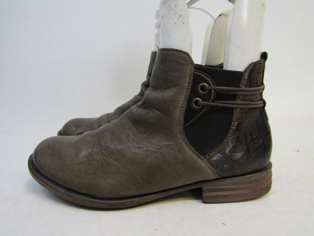 Remonte Womens Size 38 EUR Brown Leather Zip Ankle Fashion Boots Bootie